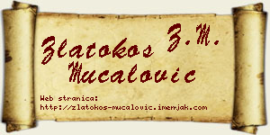 Zlatokos Mučalović vizit kartica